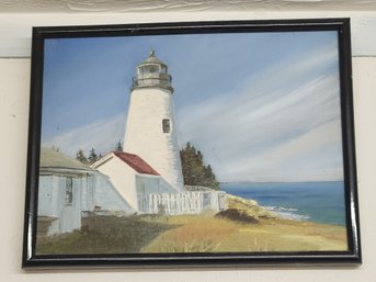 Oil Painting On Canvas Of Pemaquid Lighthouse