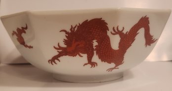 Fitz And Floyd Dragon Decorated Bowl