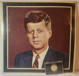 John Fitzgerald Kennedy Memorial Album And Half Dollar