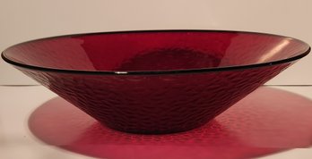 12 ' Ruby Glass Bowl