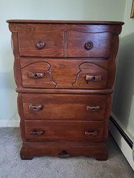 Nineteen Fifties Maple Tall Chest (loose Top)
