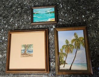Three Signed Tropical Paintings
