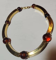 Napier Gold And Amber Necklace