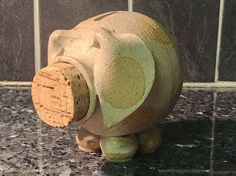 Studio Pottery Piggy Bank