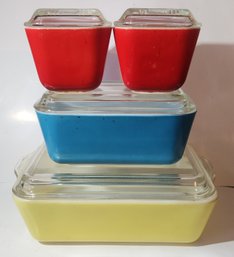Four  Pyrex Refigerator Dished