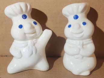 B And M Inc. Pilsbury Doughboy Salt And Pepper Shakers