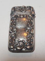 Ornate Sterling Silver Match Safe