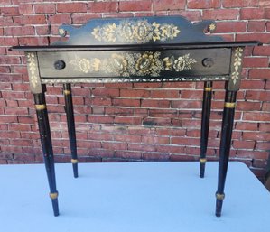 Stenciled Antique Pine Dressing Table