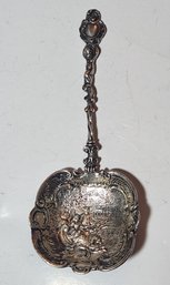Ornate Sterling Silver Serving Spoon