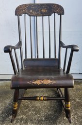 Antique Stenciled Rocking Chair