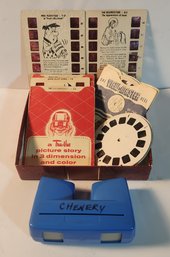 True-Vue Slide Viewer With Slides And View Master Picture Disks