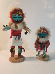 Two Native American Indian Kachinas Dolls