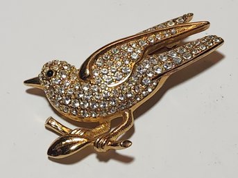 Swarovski Crystal Bird Brooch