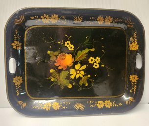 Hand Painted Antique Toleware Tray