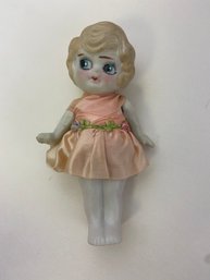 C1920s Googly Eye Bisque Doll With Jointed Arms Japan