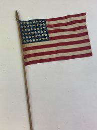 WWII Era (48) Star American Flag Stars And Stripes Star Cotton Parade Flag