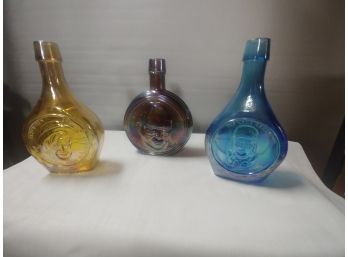 3 Limited Edition Wheaton Glass Bottles