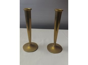 Pair Of Exeter Brass Candle Holders