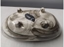 Richard Saar  Footed Oblong Mid-century California Pottery Bowl