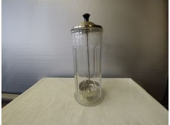 Vintage Soda Fountain Straw Holder Signed Bloomfield Industries Chicago