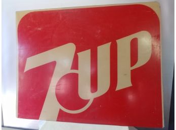 Vintage Trimmed 7-Up Soda Sign