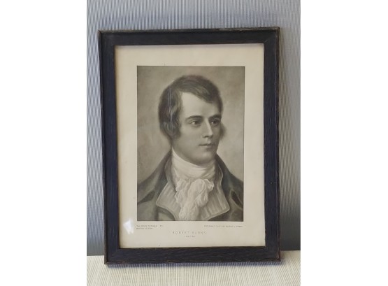 Oak Framed Print Of Robert Burns