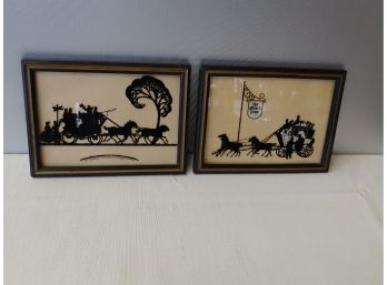 2 Stagecoach Silhouettes
