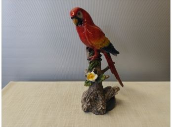 Lifelike Plastic Resin Parrot