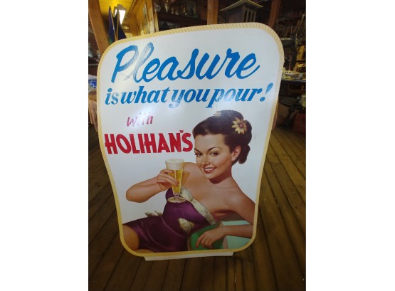 Holihan's Beer Cardboard Display Sign 28'39' !