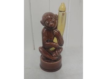 Monkey Holding Banana Decanter