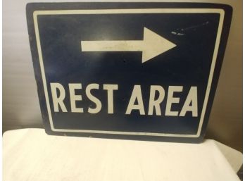 Masonite Rest Area Sign