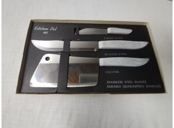 Vintage Old New Stock Quikut 'kitchen Pal'cutlery Set