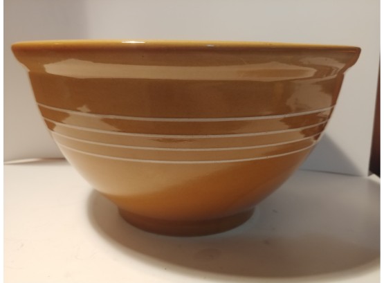 Americana Central Banded Yellow Ware Missing Bowl