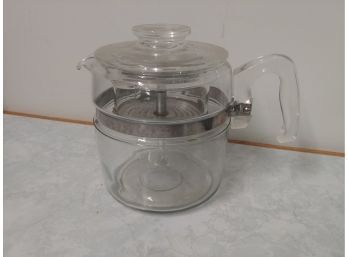 Vintage Pyrex Percolating Coffee Pot Complete