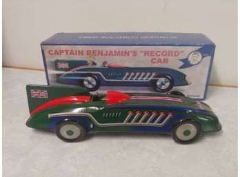 Schylling Collector Series Captain Benjamin's Record Car Wind Up Race Car( As Is)