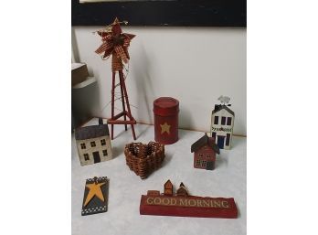 8-piece Decorative Country Collectible Lot