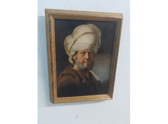 Replica Print On Cardboard Of Painting By Rembrandt Van Rijn 1606 To 1669