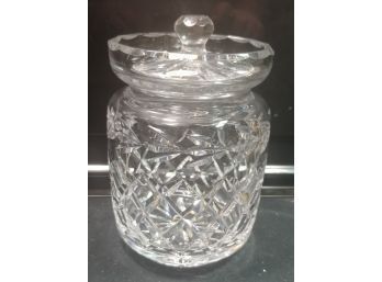 6 1/2' Irish Cut Crystal Jar