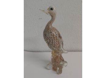 Hand-crafted Murano Glass Duck With Original Labels