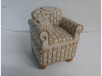 Plastic Resin Keepsake Box In The Form Of A Chair