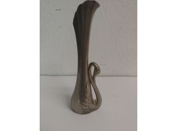 Figural Silver Plated Swan Bud Vase
