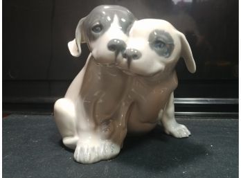 Royal Copenhagen Porcelain Figure Of Dogs