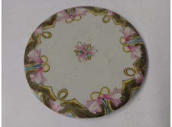 Hand-painted Nippon Hot Plate ( Chips On Under Edge)