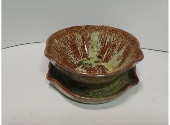 A.R.Cole Glazed Redware Pottery Planter