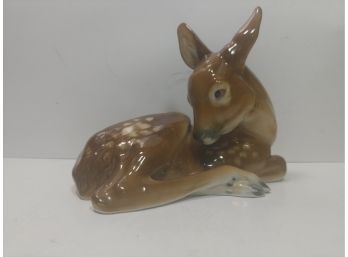 Kunst Ilmenau G D R German Porcelain Deer
