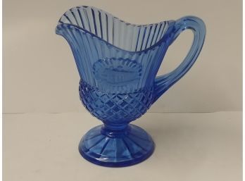 Cobalt Blue Glass Pitcher