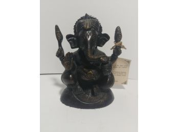 Handcrafted Bronze Of Ganesha The God Of Auspicious Beginning The Lord Of Destroying Obstacles