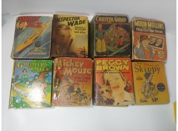 Lot Of 8  Big Little Books Primarily Comic Character Related