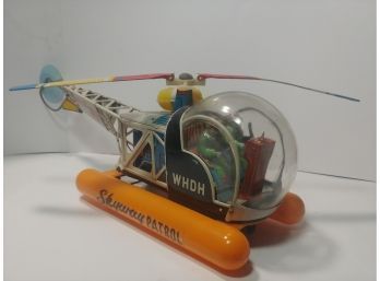 1950's Modern Toys WHDH Skyway Patrol Battery-operated Toy Helicopter ( WHDH 7 News Boston)