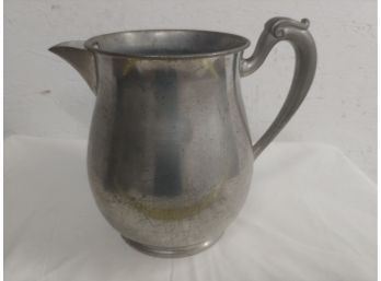 Colonial Style Pewter Water Pitcher